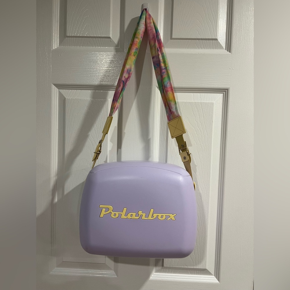 Polarbox Portable Classic Cooler Lilac Rainbow Straps